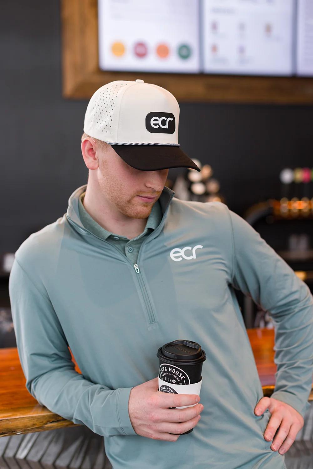 Ed Carpenter Racing – Limited Edition Team Hat - Tan/Black - Image 3