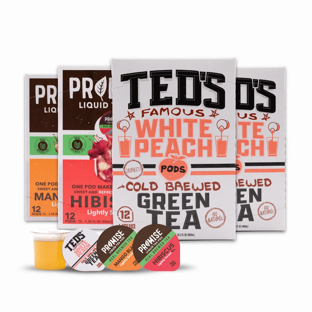 Ted's Famous White Peach Cold Brewed Green Tea - Image 12