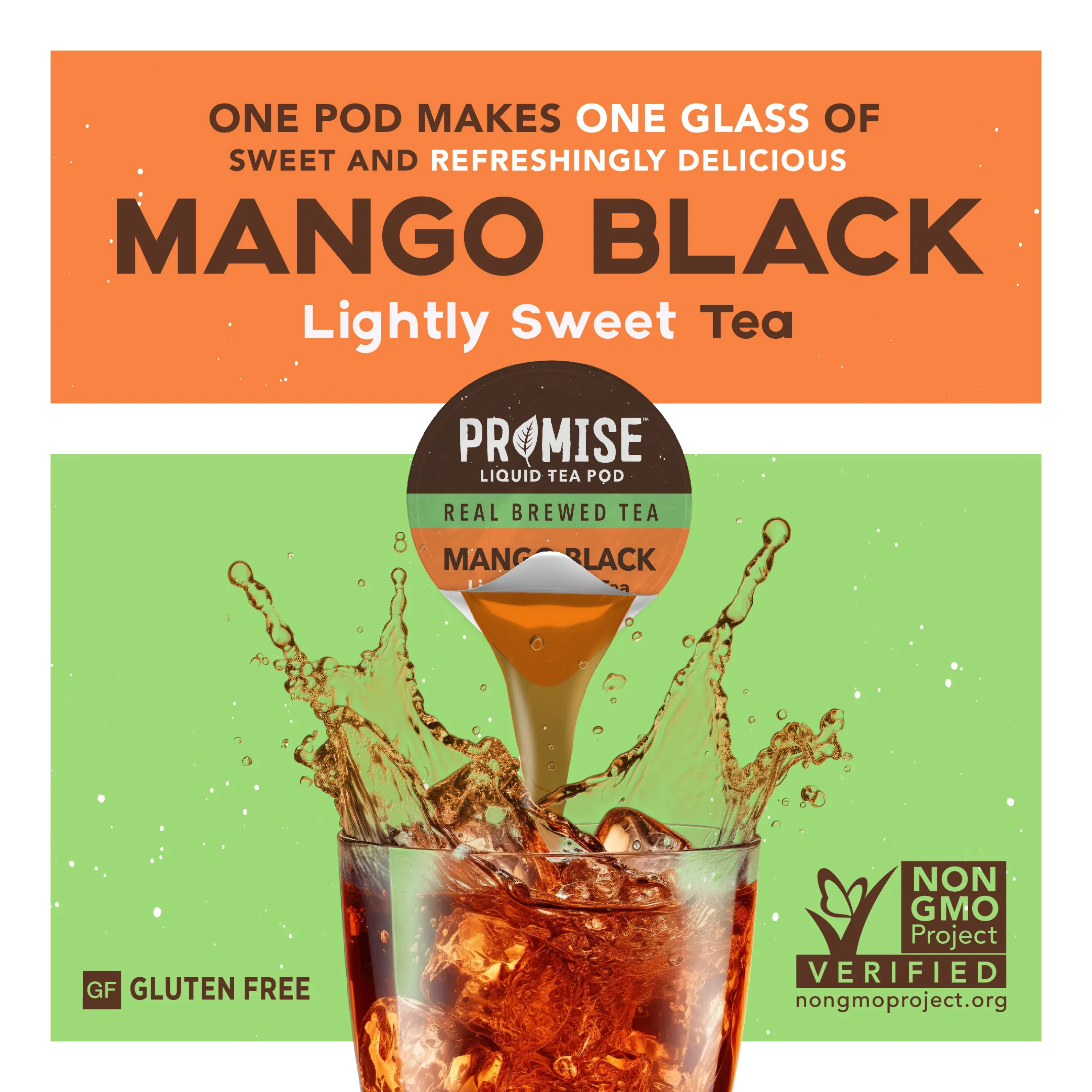 Promise Real Brewed Tea - Lightly Sweet - Mango Black - Image 8